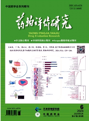 药物评价研究期刊封面