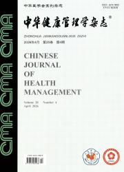 中华健康管理学杂志期刊封面