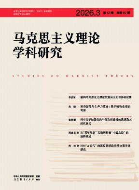 马克思主义理论学科研究期刊封面