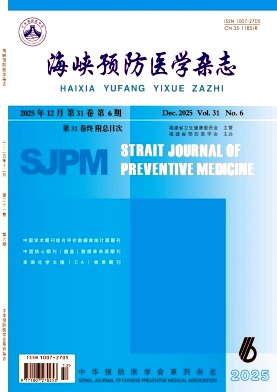 海峡预防医学杂志期刊封面