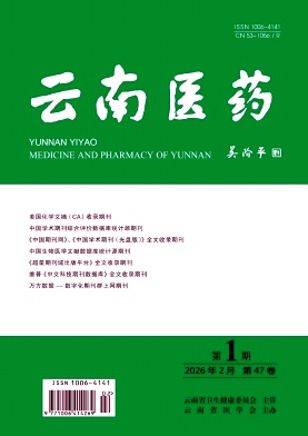 云南医药期刊封面