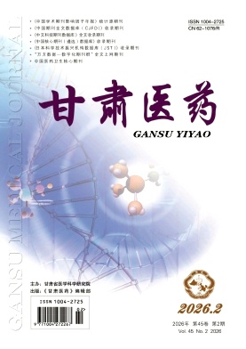 甘肃医药期刊封面