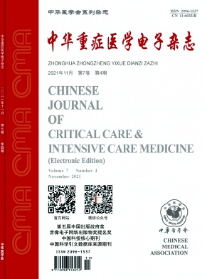 中华重症医学电子杂志(网络版)期刊封面