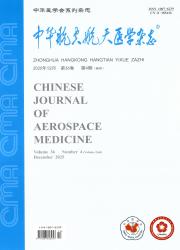 中华航空航天医学杂志期刊封面