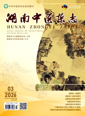 湖南中医杂志期刊封面
