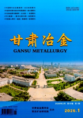 甘肃冶金期刊封面