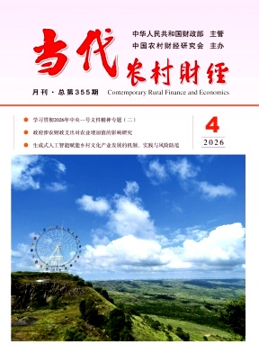 当代农村财经期刊封面