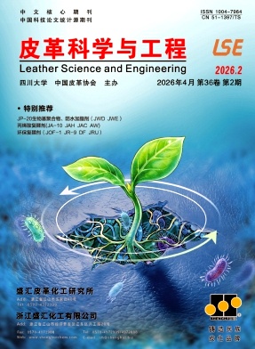 皮革科学与工程期刊封面