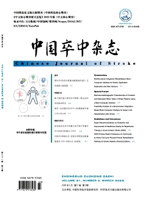 中国卒中杂志期刊封面