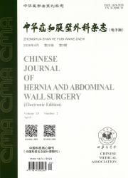 中华疝和腹壁外科杂志(电子版)期刊封面