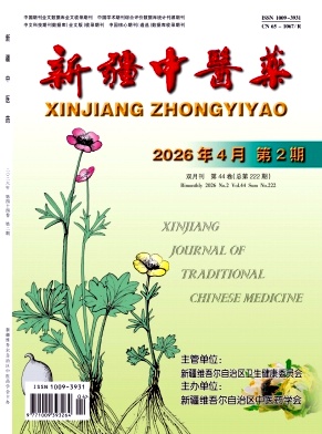 新疆中医药期刊封面
